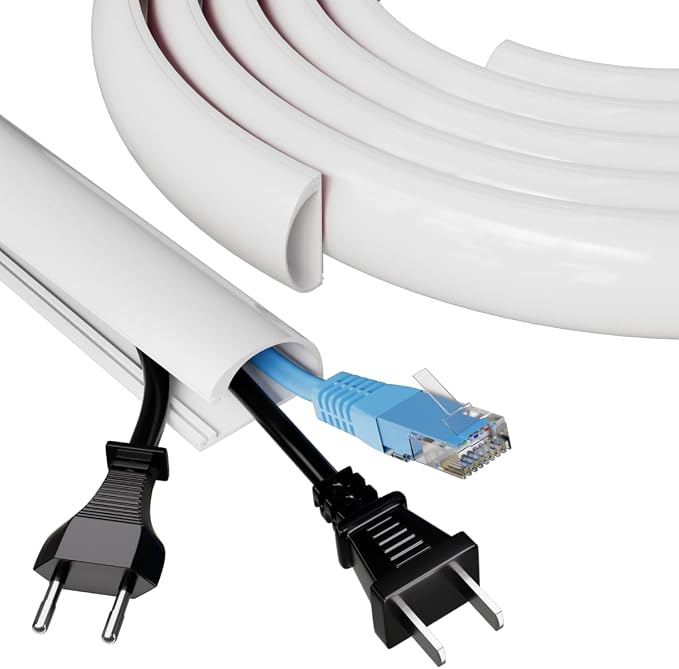 39" Side Open Cord Hider for Wall Mounted Tv, Extension Cable Cover to Hide by KNEELISA