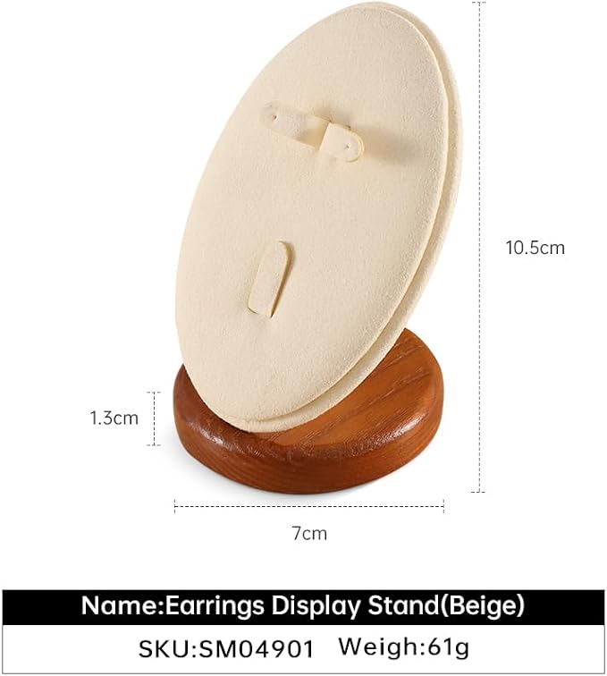 Ring Holder, Jewelry Display for Vendors, Wooden Earring Display, Premium - Image 3