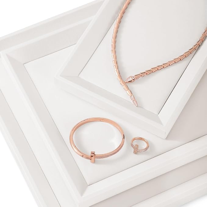 Jewelry Tray, Leather Tray, Luxury White Tray - Image 7