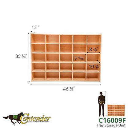 Contender 25 Cubby Birch Plywood Storage Cabinet, Office And Homeschool - Image 3