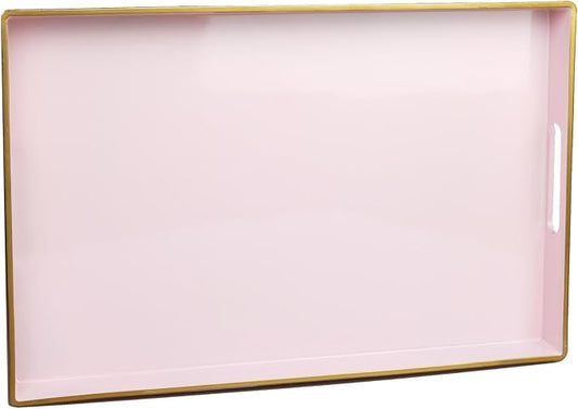 Spsyrine Pink Decorative Serving Tray by Spsyrine