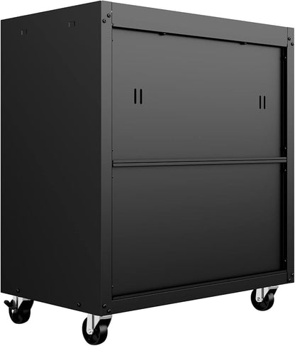 Manhattan Comfort Fortress Storage Units, Charcoal Gray - Image 11
