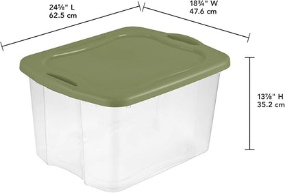 70 Quart Heavy-Duty Plastic Storage Bin - Image 4