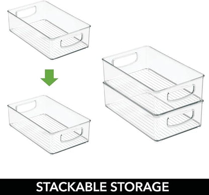 mDesign Small Plastic Baby Nursery and Food Organizer -Storage Holder Bin - Image 5