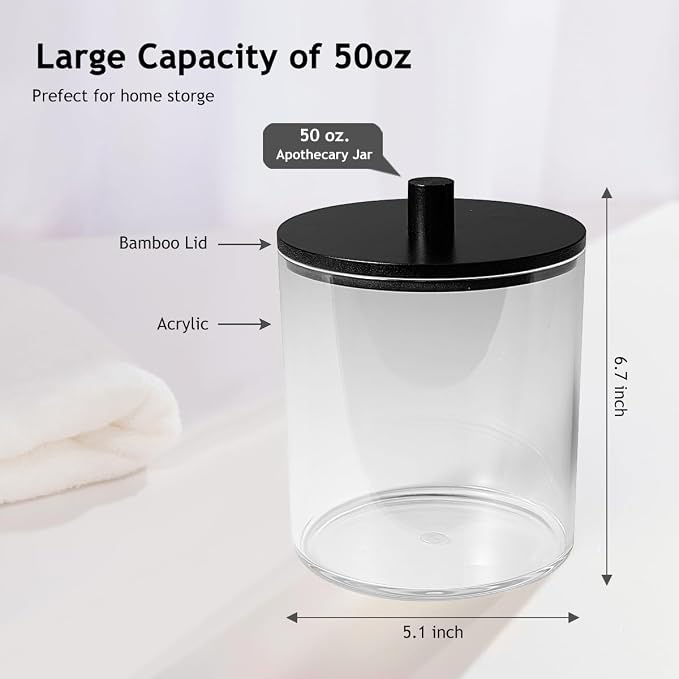 SheeChung 1 Pack 50 Oz Large Apothecary Jar - Image 4