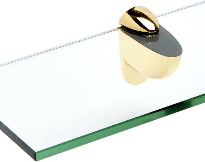 Spancraft Glass H-8x27-Brass Heron Glass Shelf - Image 2