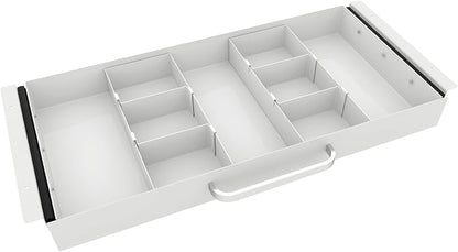 Large Size Under Desk Slide out Pencil Drawer White by GOME