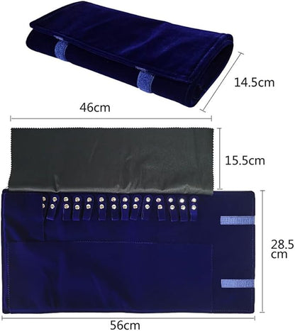 Velet Travel Jewelry Case Roll Bag Organizer - Image 5