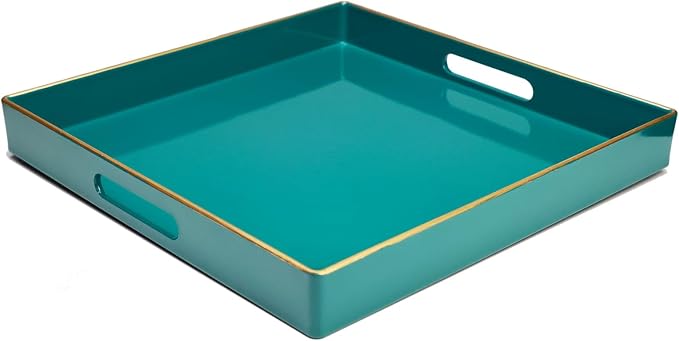 Spsyrine Green Decorative Serving Tray by Spsyrine