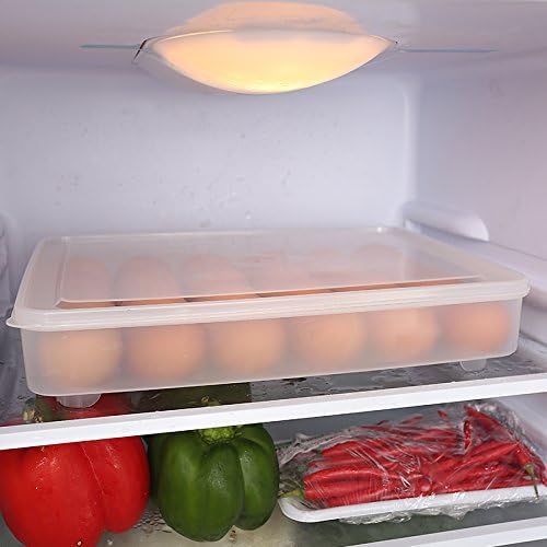 Egg Holder for Refrigerator, Deviled Egg Containers Large Plastic Egg Tray - Image 8
