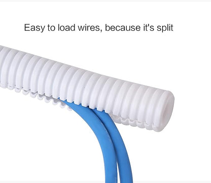 Alex Tech 25ft - 1 inch Split Wire Loom Tubing - White - Image 5
