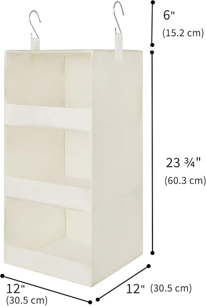 GRANNY SAYS 3-Shelf Hanging Organizer, Foldable Hanging Closet Storage - Image 3