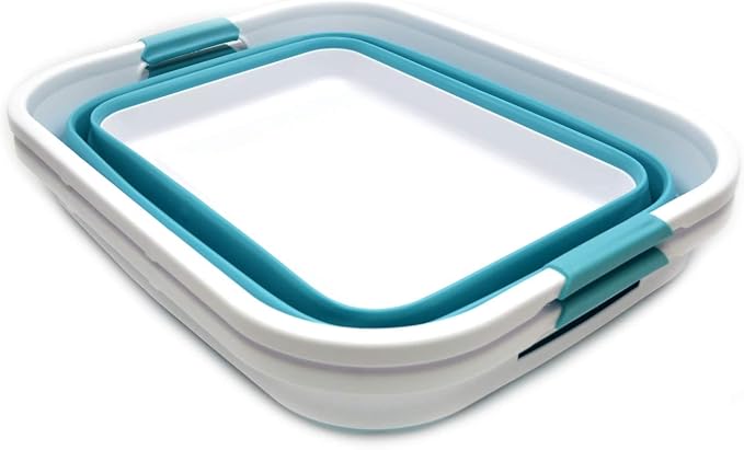SAMMART Set of 2-41L Collapsible Plastic Laundry Basket-Pop Up Storage - Image 2