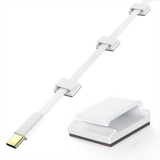 AGPTEK Ethernet Cable Clips, Flat Cord Clips Small Cable Holder Management by AGPTEK