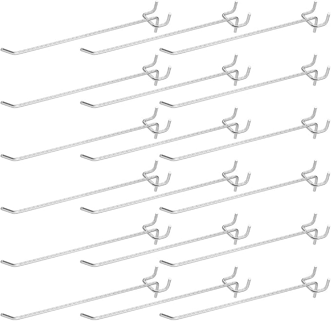 200 Pack Pegboard Shelving Hooks, 8 Inch Stainless Steel Pegboard Hooks Hanging by INTERWARM