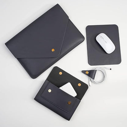 PU Leather Laptop Sleeve Compatible - Image 4
