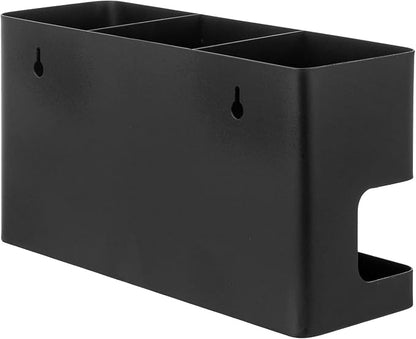 MyGift Hair Tool Organizer, 3-in-1 Metal Hair Dryer Holder, Wall Mounted Blow - Image 6