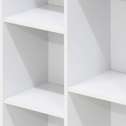 Furinno LUDER Book Shelf, 7-Cube Bookshelf, 9.4 x 19.5 x 41.7, - Image 8