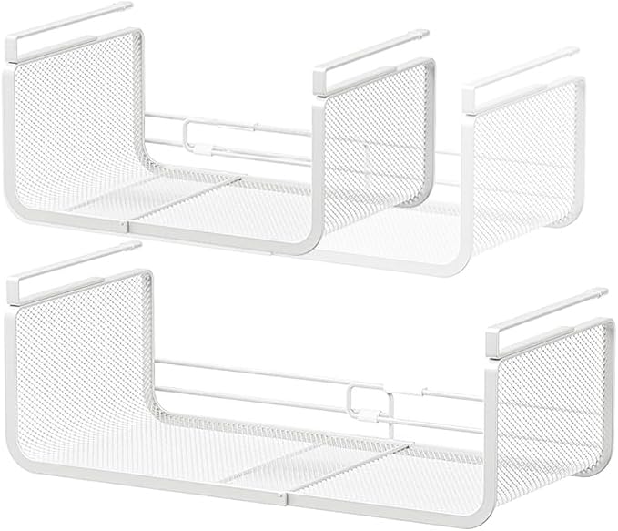 Expandable Under Shelf Basket Organizer, Under Shelf Storage, Hanging Baskets by Janebert