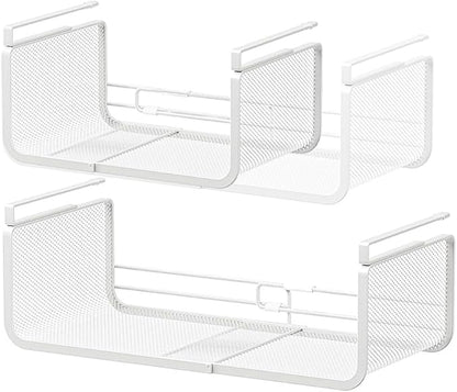 Expandable Under Shelf Basket Organizer, Under Shelf Storage, Hanging Baskets by Janebert