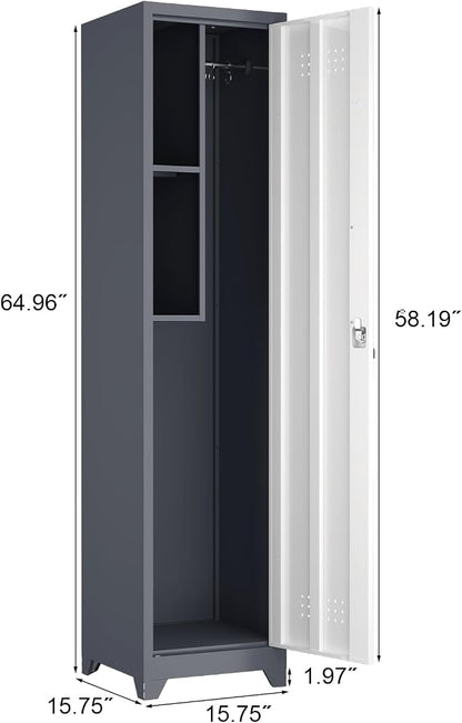 Metal Broom Storage Cabinets, Narrow Cabinet - Image 3
