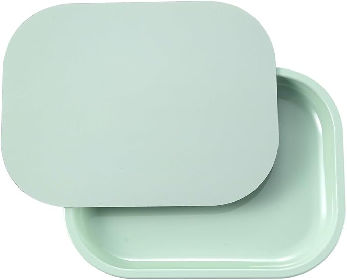 HOKirin Metal Tray with Soft Magnetic Lid, Metal Small Tray with Spill Proof by HOKirin