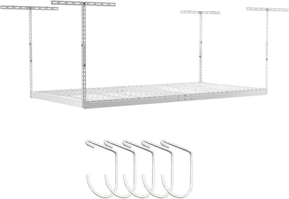 SafeRacks 4 ft x 8 ft Overhead Storage Rack Adjustable 24 in - 45in Height by SafeRacks