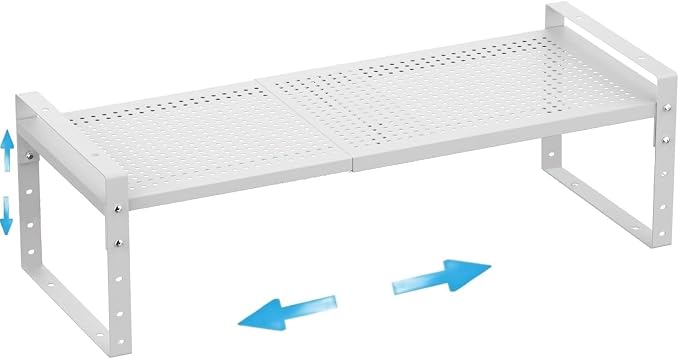 Expandable, Adjustable & Stackable Spice Rack, Cabinet Kitchen Countertop Shelf by Goodqualityproducts