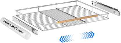 Large Pull Out Kitchen Cabinet Organizer, 22.7''-39.8''W x 22''D, Heavy Duty by PerfectdesignforyourHOME