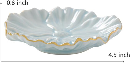 Flower Ring Dish, Ceramic Ring Holder Jewelry Tray Trinket Dish, Fairy - Image 3