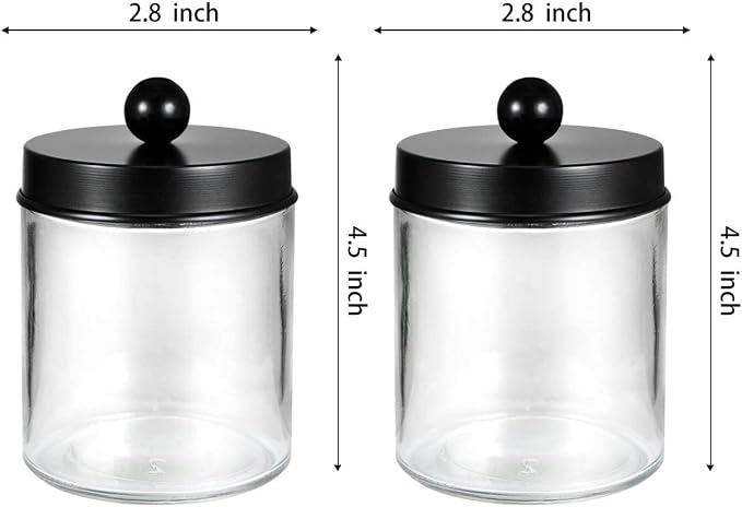 Amolliar Apothecary Jars Bathroom Storage Organizer - Image 7
