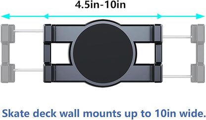 Skate deck wall mount, 360° rotatable skateboard wall mount, Floating Display - Image 2