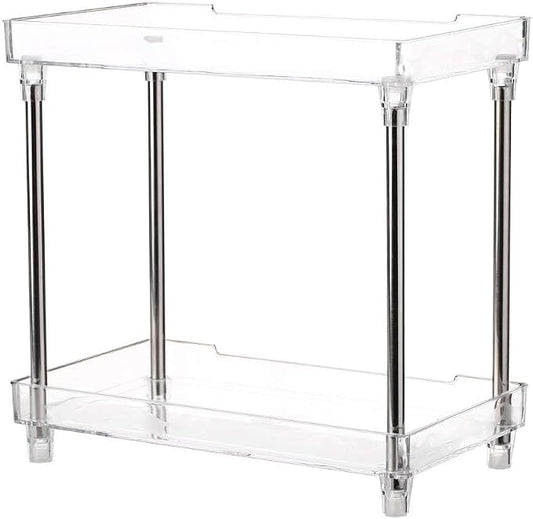 Bathroom Organizer Countertop, 2-Tier Vanity Tray Corner Shelf by V-HANVER
