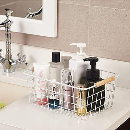Kitchen Wire Baskets Farmhouse Decor Metal Food Storage Organizer, Household - Image 8