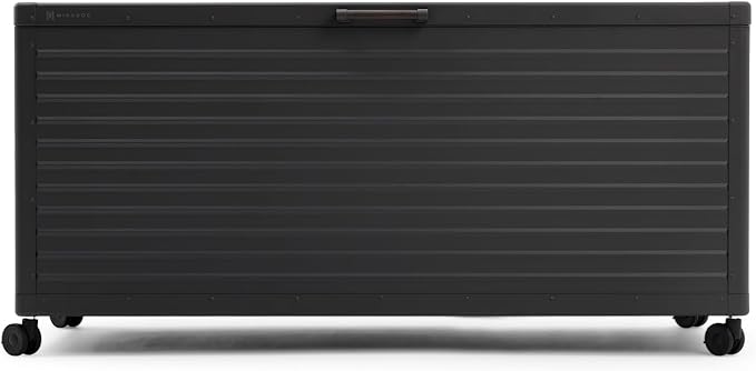 MIRADOR 281 Gallon Outdoor Storage Box Waterproof, Metal Deck Box by Mirador