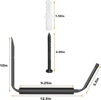 WALMANN Kayak Storage Rack, Wall Mount Kayak Hooks - Image 3