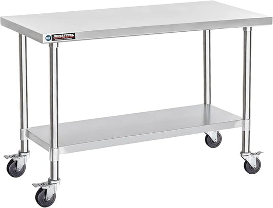 DuraSteel 30x60 NSF Stainless Steel Cart Work Table by DuraSteel