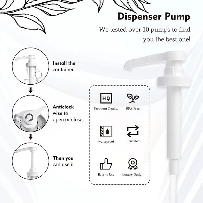2 Pcs Glass Liquid Laundry Detergent Dispenser - Image 2