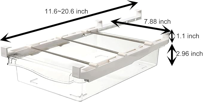 Yatmung 2 Pack Fridge Drawer Organizer - Image 4