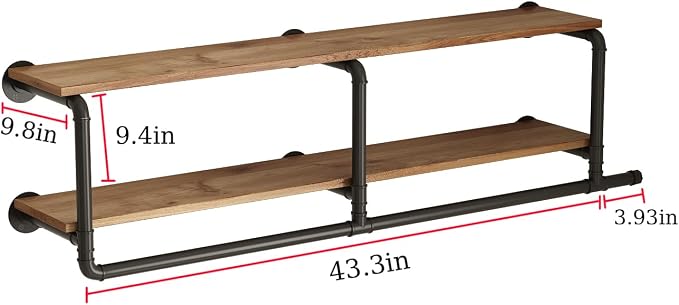ORSENIGO Industrial Pipe Clothing Rack - Image 4
