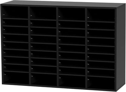VEVOR Wood Literature Organizer, 36 Compartments, Mailboxes Slot - Image 9