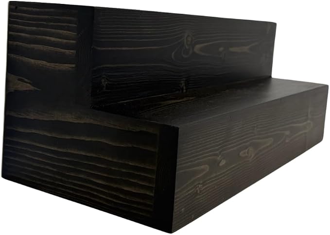 Tiered Bottle Shelf | 2 Tier Liquor Bottle Display | Bar Organization | 30" - Image 3