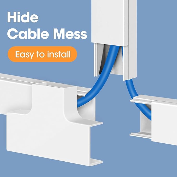 630in Cord Hider Kit, Paintable Cable Raceway, Cord Covers - Image 5