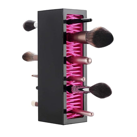 Makeup Brushes Holder Organizer, Silicone Vanity Air Drying Rack Display Storage by JAMEND+CLXP