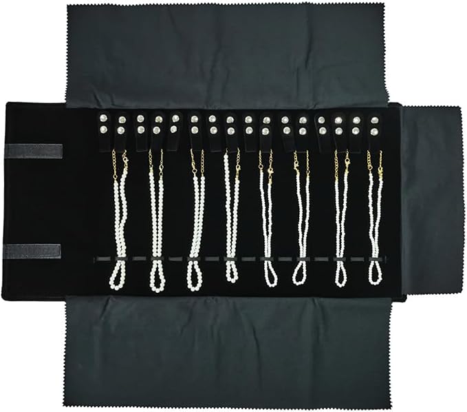 Velet Travel Jewelry Case Roll Bag Organizer - Image 7