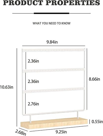 Earring Holder Organizer, Pierced Large Earrings Display Stand - Image 6