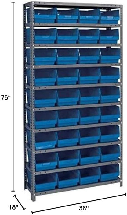 Quantum Storage Systems 1875-208BL Store More Steel Shelving Unit - Image 2