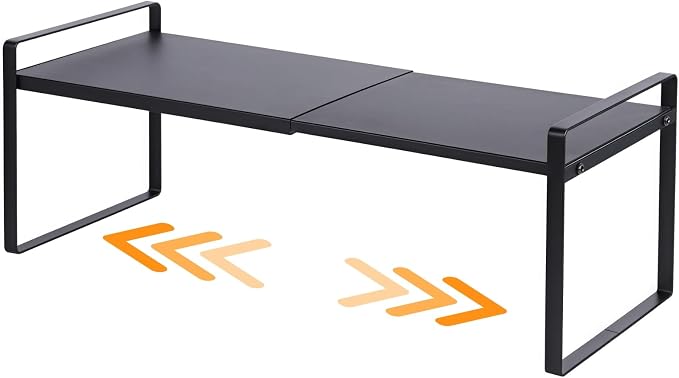 Expandable Cabinet Shelf Organizer Riser by LJHFUQHUHU