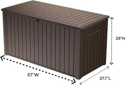 Outdoor Storage Box with Lockable Lid - Image 2