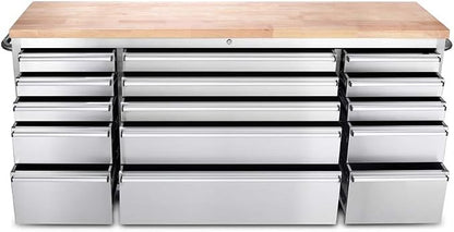 72" Stainless Steel Rolling Tool Chest - Image 8